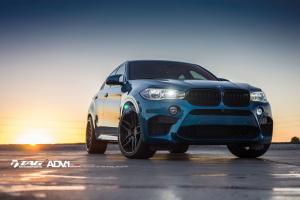 BMW X6 M Long Beach Blue by TAG Motorsports on ADV.1 Wheels (ADV005 DEEP CONCAVE CS) 2016 года